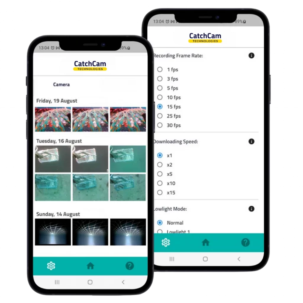 CatchCam App for the underwater camera system