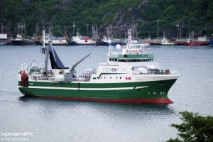 The fishing vessel Newfoundland Lynx in St. John’s, Newfoundland with catchcam demersal trawl camera. Photo by Richard Stoker for marinetraffic.com.