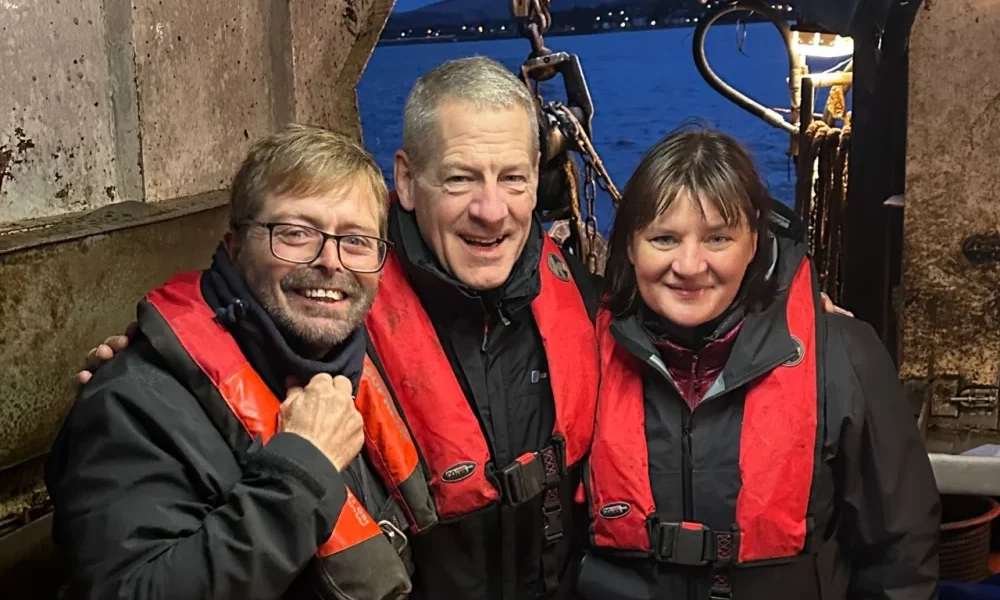 Community catch aboard the Eilidh Anne during the Largs deployment